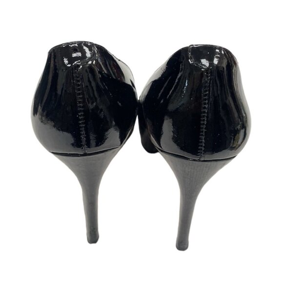 Aldo Womens High Heeled Black Patten Leather shoes size 9.5 SKU 1524 - Picture 4 of 5